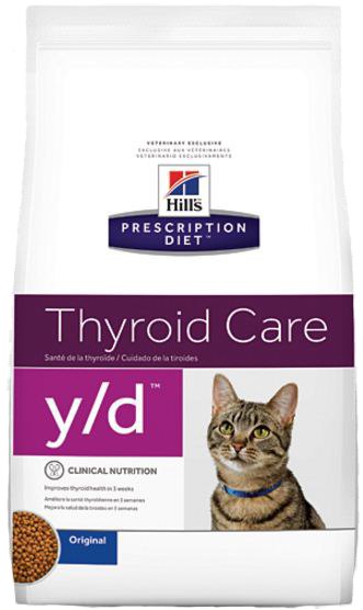 HILLS Feline Y/D Thyroid Care .       