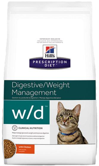 HILLS Feline W/D Digestive / Weight Management вет.диета для кошек  лечение Сахарного Диабета, Запоров, Колитов, Поддержание Веса 