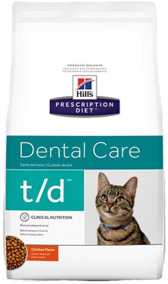 HILLS Feline T/D Dental Care .        