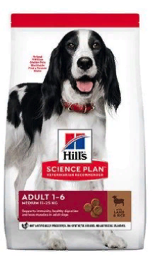 HILLS Canine Science Plan Adult 1-6 Medium Lamb / Rice      / 