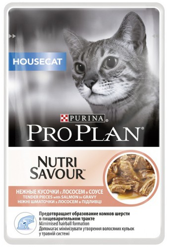 PROPLAN (Purina) NutriSavour Adult HouseCat Salmon Gravy           () 
