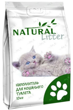 NATURAL Cat Litter Bentonite LARGE комкующийся бентонитовый наполнитель для кошачьего туалета КРУПНЫЙ (фракция 1,5-3 мм)