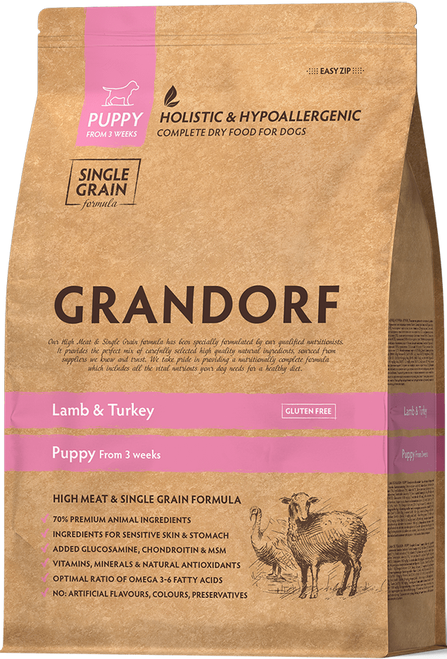 GRANDORF Puppy ALL BREEDS Lamb / Turkey       3- ,       
