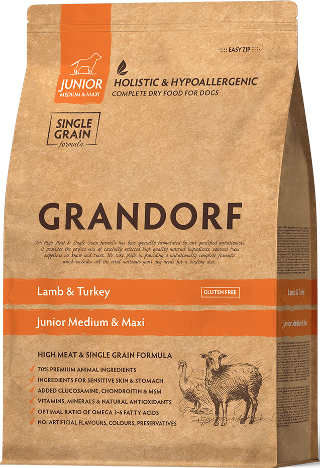 GRANDORF Junior MEDIUM & MAXI Lamb / Turkey       /      4    