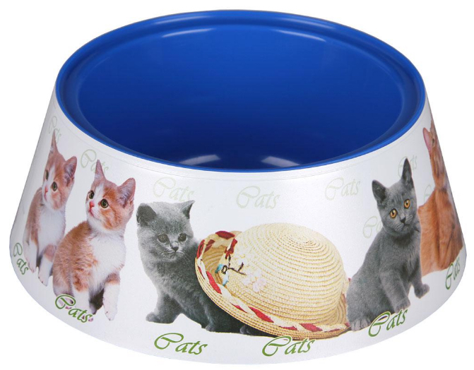 ZOO PLAST (Маркиз) миска пластиковая для кошек Круглая