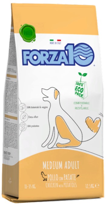 FORZA10 Maintenance Adult MEDIUM Chicken/Potato (Pollo/Patate) сухой корм для взрослых собак Средних пород КУРИЦА / КАРТОФЕЛЬ