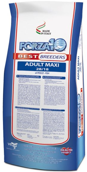 FORZA10 Best Breeders Adult Maxi Fish (Pesce) 28/18 бридерский сухой для взрослых собак Крупных пород РЫБА