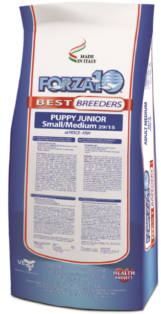 FORZA10 Best Breeders Puppy Junior Small / Medium Fish (Pesce) 29/15 сухой корм для щенков Мелких и Средних пород РЫБА