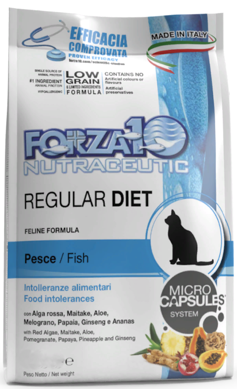 FORZA10 Diet Cat Fish (Pesce) сухой монопротеиновый для взрослых кошек Гипоаллергенный РЫБА