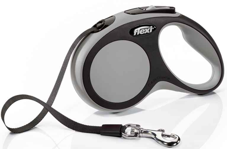 FLEXI New Comfort (S) рулетка для собак весом до 15 кг / 5 метров РЕМЕНЬ (Германия)
