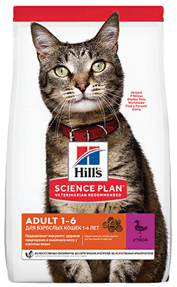 HILLS Science Plan Adult Cat Duck сухой для взрослых кошек УТКА