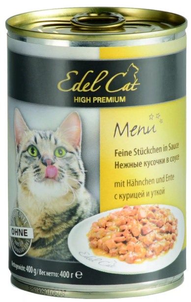 EDEL CAT Hahnchen / Ente Stuckchen Sauce         / 