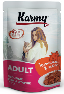 KARMY Adult Cat VEAL Jelly         ()