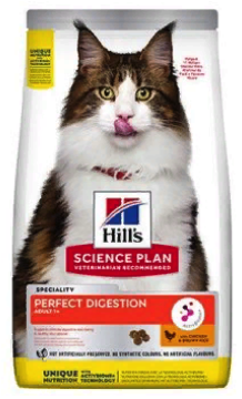 HILLS Science Plan Perfect Digestion Cat Chicken сухой для взрослых кошек Поддержание Баланса Пищеварения КУРИЦА