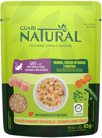 GUABI NATURAL Cat GATO Frango / Cereais Integrais / Vegetais        /   /  ()