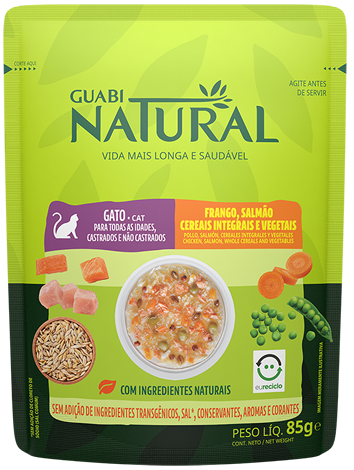 GUABI NATURAL Cat GATO Frango / Salmao / Cereais Integrais / Vegetais        /  /   /  () 