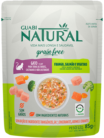 GUABI NATURAL Cat GATO Frango / Salmao / Vegetais GRAIN FREE         /  /  () 