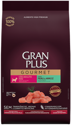 GRANPLUS Gourmet (Guabi) Caes Adulto Mini Peru/Arroz (Small Dog Turkey/Rice )          