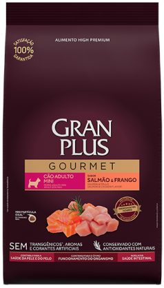 GRANPLUS Gourmet (Guabi) Caes Adulto Mini Salmao/Frango (Small Dog Salmon/Chicken)          