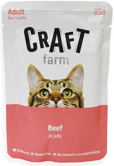 CRAFT FARM Adult Cat BEEF         ()  02.2024