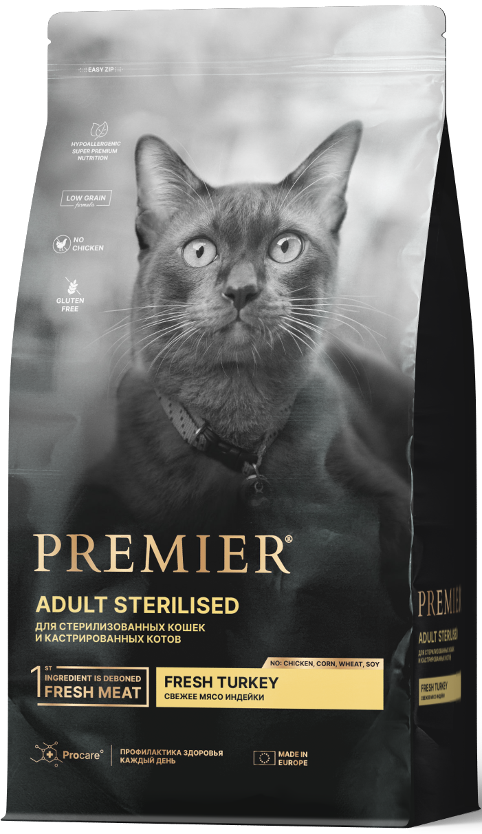 PREMIER Sterilised Cat Fresh TURKEY             