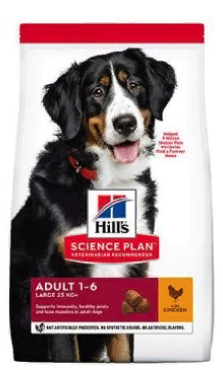 HILLS Canine Science Plan Adult 1-6 Large Breed  Chicken       