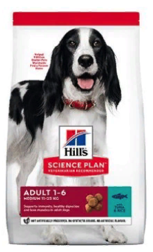 HILLS Canine Science Plan Adult 1-6 Medium Tuna / Rice      / 