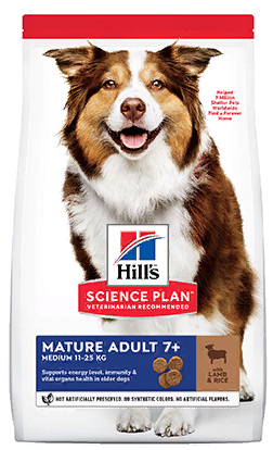 HILLS Canine Science Plan  Mature Adult 7+ Senior Lamb / Rice       7   / 