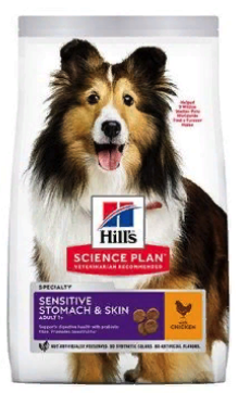 HILLS Canine Science Plan Adult  SENSITIVE STOMACH / SKIN Chicken         /  