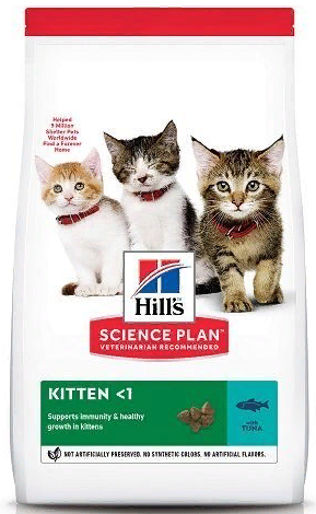 HILLS Science Plan Kitten Tuna сухой для Котят ТУНЕЦ 