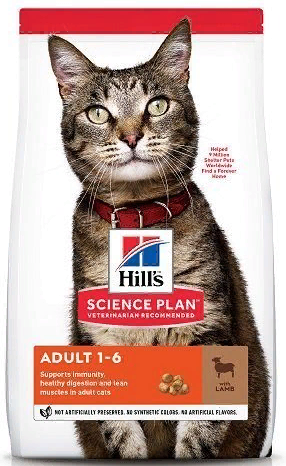 HILLS Science Plan Adult Cat Lamb сухой для взрослых кошек ЯГНЕНОК 
