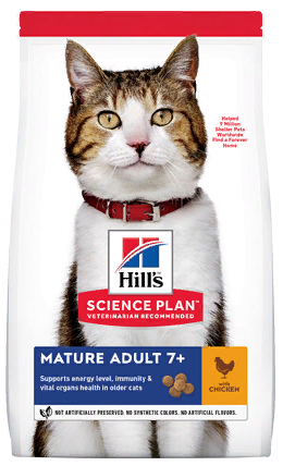 HILLS Science Plan Mature Cat 7+  Chicken     7   